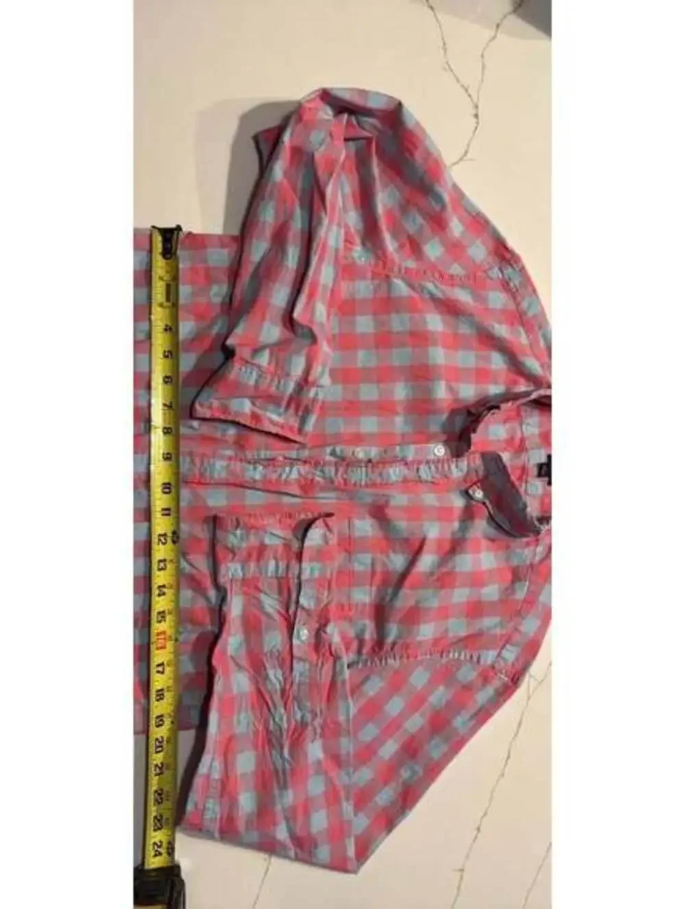J.Crew Slim Flex Washed Gingham Button Down Shirt Size L